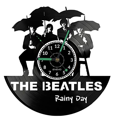 EVEVO Beatles Horloges Murales Disque Vinyle Disques Vinyliques Horloges Murales Vinyle Record Mur l’horloge Créatif… - Les Beatles, Paul McCartney, John Lennon, RIngo Starr, George Harrison EVEVO Beatles Horloges Murales Disque Vinyle Disques Vinyliques Horloges Murales Vinyle Record Mur l'horloge Créatif… – Image 4