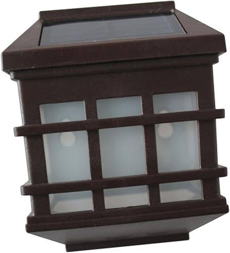 Luces solares de pared estilo panel de ventana, sensor de luz de plástico ABS, iluminación de seguridad al aire libre para patio, camino, entrada,