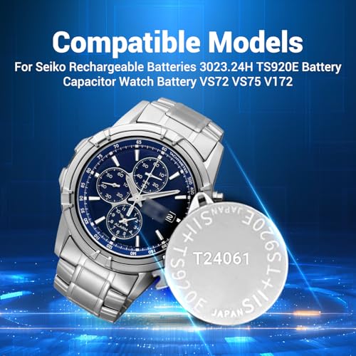 Batería recargable 3023.24H para reloj Seiko miniatura 2