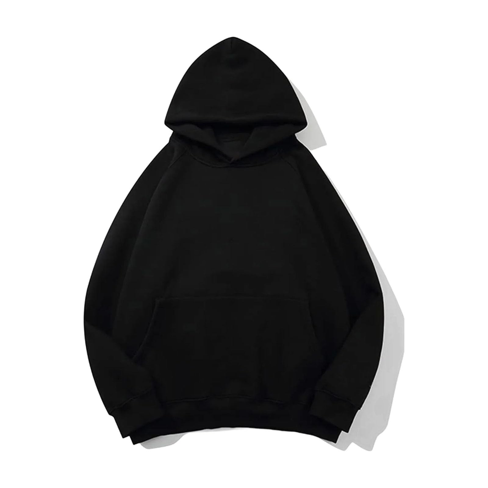 Felpa da donna tinta unita allentata unisex moda street hip hop felpa pullover in cotone