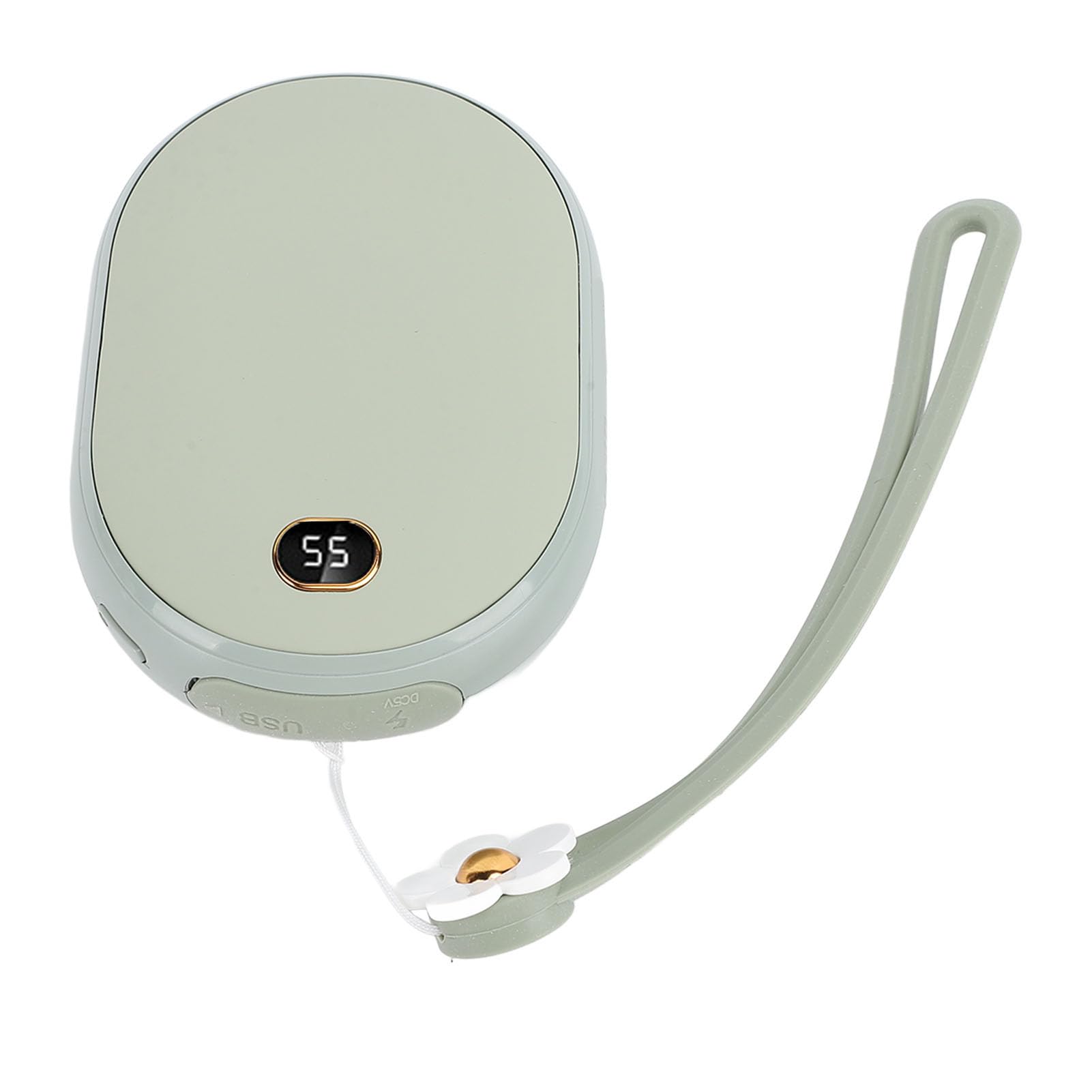 AMONIDA Calentador de Manos USB Banco de Energía de Carga Rápida 2A Compacto y Eficiente para Actividades Al Aire Gris 10000mAh