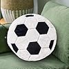 Plush Soccer Pillow,Round Ball Throw Pillow,Football Shaped Decorative Throw Pillow for Kids Room,Sofa,Bed-Soft & Fluffy,15.7 Inch (40 cm) #3