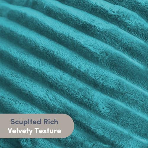 Image of Nestl Reading Pillow for Kids & Teens with Shredded Memory Foam, Luxe Cut Plush Backrest Pillows for Reading and Gaming, for use on Couch, Bed, Floor, Adjustable Support with Washable Cover Teal