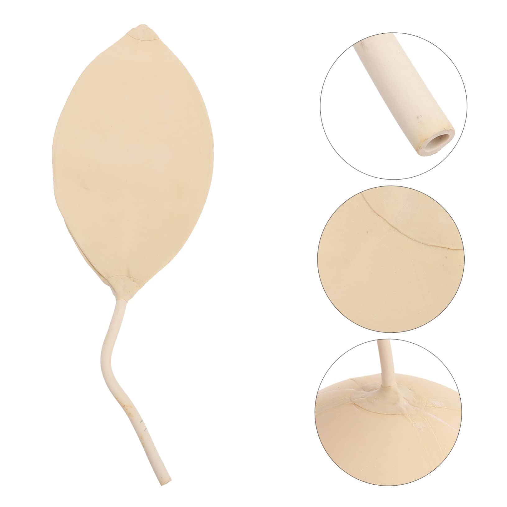 Luxshiny Vessie à Ballonnet en Caoutchouc pour Prélèvement de Gaz en Laboratoire et Haute Fiabilité Beige Texture Uniforme pour Usage Médical