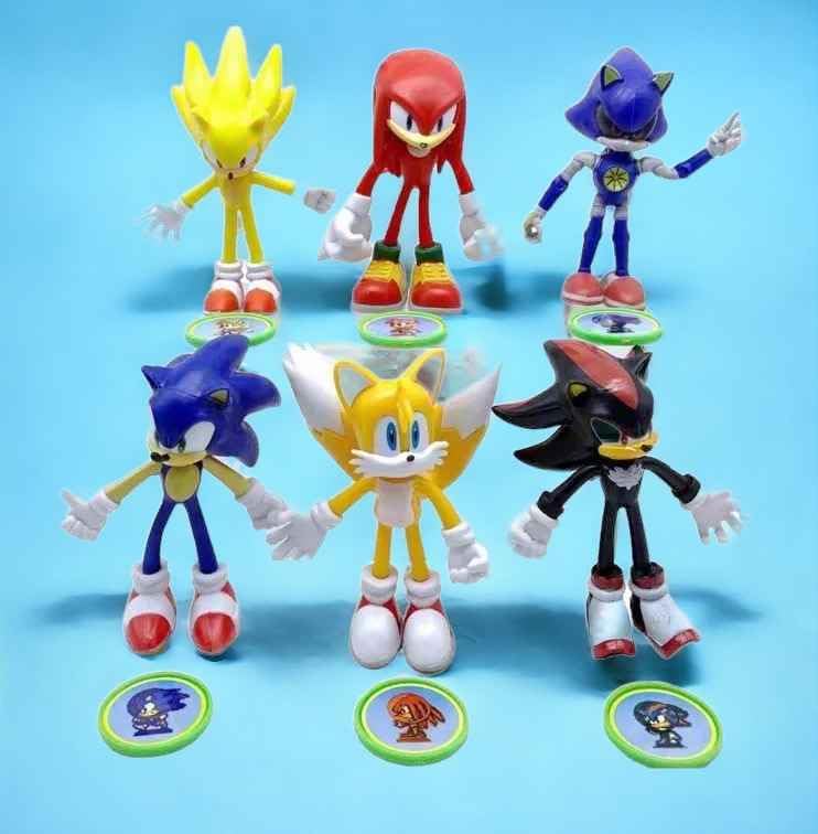 Image of Action Figure Limited Edition for Car Dashboard, Decoration, Cake, Office Desk & Study Table (AF6PC-10CM Soni-C GIT 4)