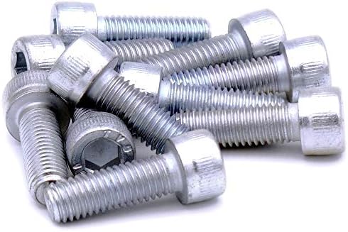 M10 (10mm x 20mm) Hex Socket Cap Screw (Bolt) - Steel (Pack of 10)