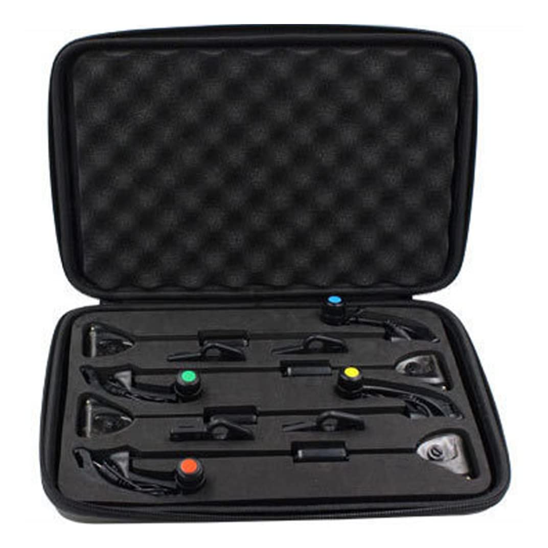 Accesorios de pesca con alarma digital LED de metal para carpa negra 8