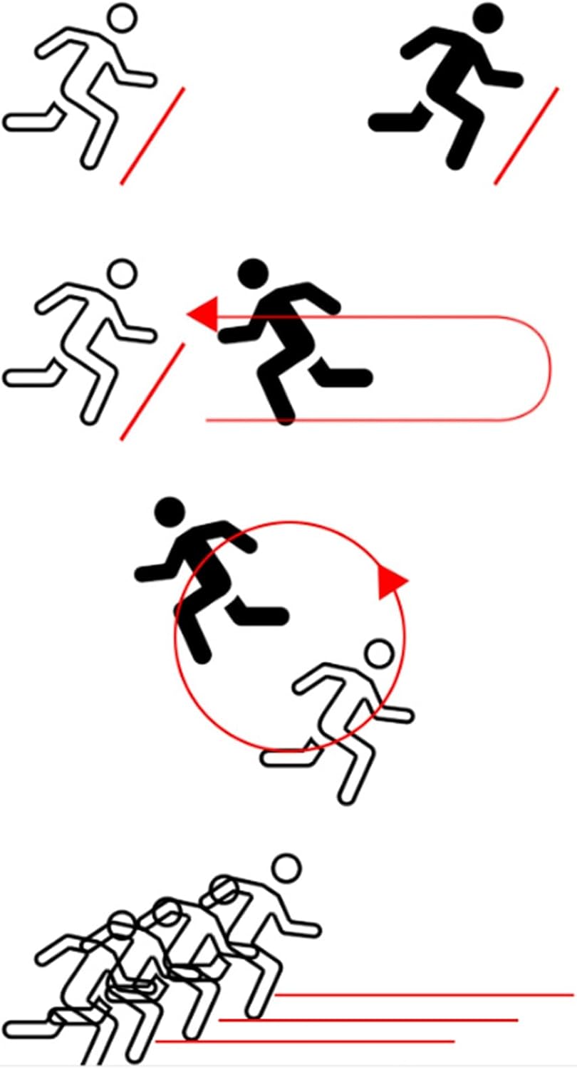 Naroote Wireless Sprints Timer, Infrared Race Clock, Running Stopwatch with Battery Powered, Minimal Error & Water Proof for Running, Motorcycle Racing, Skating