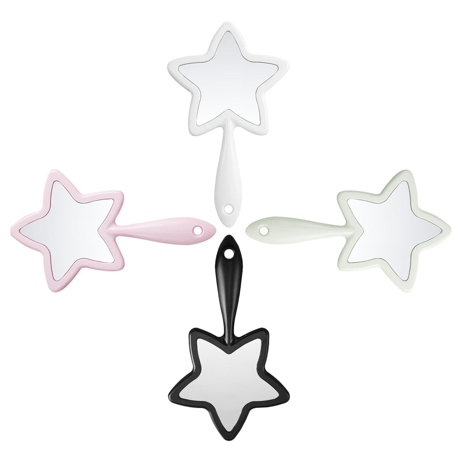 Miroir cosmétique de voyage lot de 4 petits miroirs de poche pour retouches visage