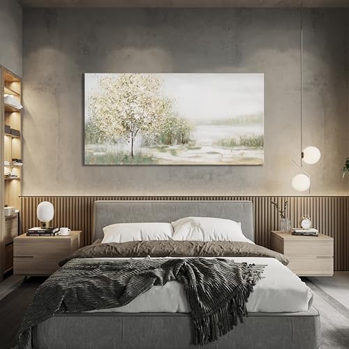 Canvas Wall Art Decor Large Green Wall Art for Living Room Natural Landscape Wall Art Decor Canvas Art Wall Decor Oversized Wall Art Prints for Room Bedroom Office Decor 29"X58" by TQJ YILUFA ART - Image 5