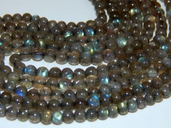 Perles en labradorite 4.5x5mm LKBEADS pour fabriquer un bracelet bohème - 3