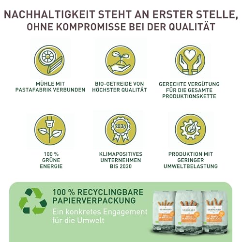 Sgambaro Bio-Pasta Penne Rigate N.91 - 500 g Nudeln aus Einkorn – Fettarm - Quelle von Ballaststoffen und Eiweiß