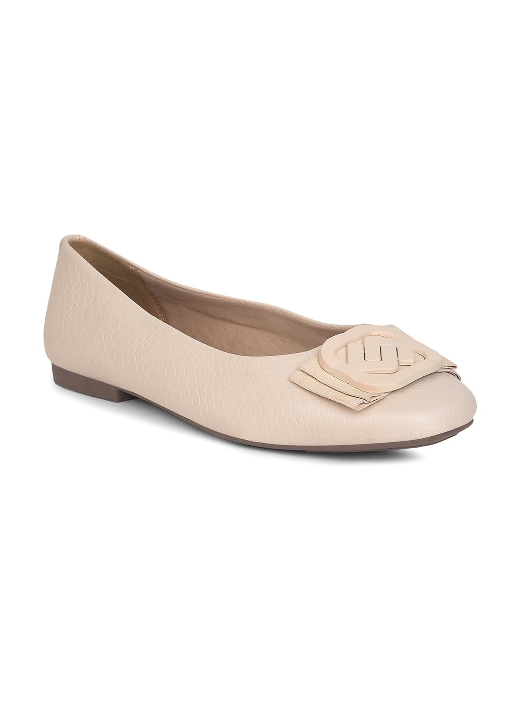 bata Women's Flat Ballerina - Off White (6Uk)-picture-23