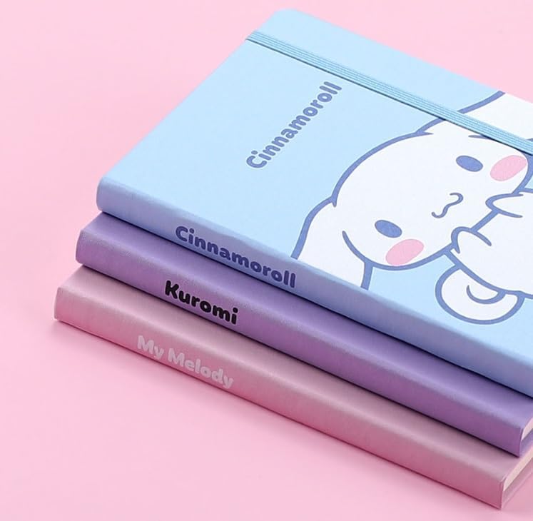 Cute Kitty Melody Friends Daily Weekly Monthly Planner, Diary, 7.3 x 5.2 Inches, Stickers Included, Premium Quality Hard Cover (The 2024-2025 calendar is included at the beginning of the planner, but it is a full-length model with no date, such as weekly or monthly planner, and can be used freely regardless of the year.) (SkyBlue) - Image 8