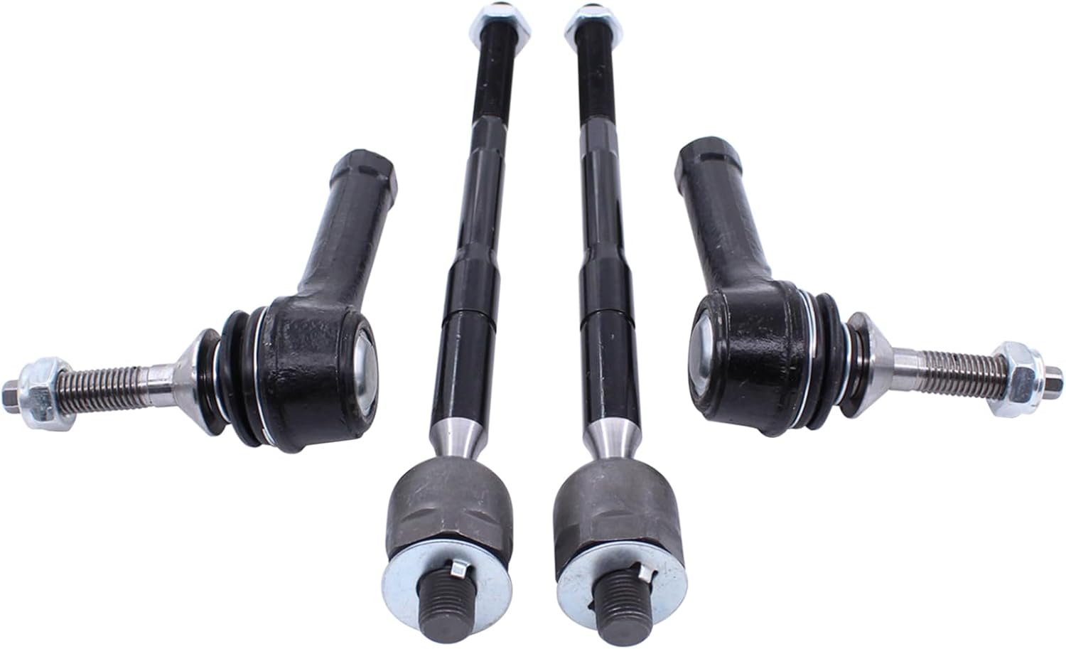 NewYall 6pc Front Left Right Inner and Outer Tie Rod End Sway Bar Link for Ford Explorer 2011-2018