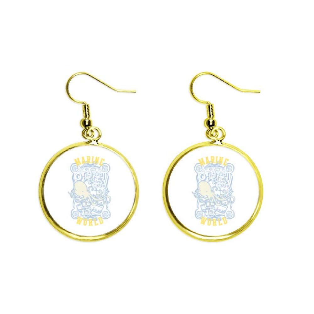 Pendientes de pulpo dorados un regalo original de joyería marina para mujer 2