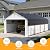 12x20 Metal Carport, Heavy Duty Car Carport Canopy, Galvanized Steel Roof Car Tent Garage, CarPorts with Removable Polyethylene Sidewalls