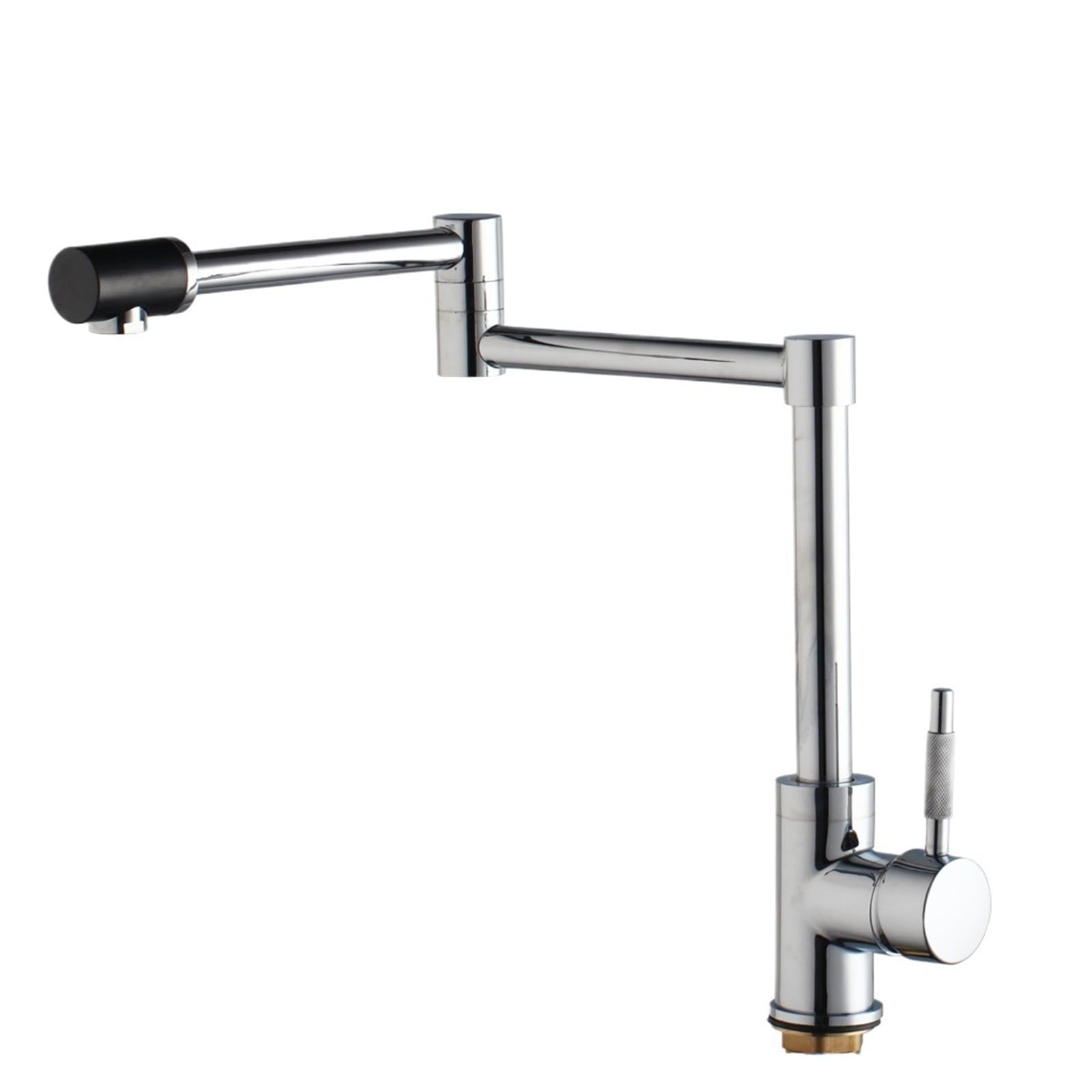 ZQFHSX Chrome Finish Kitchen Faucets Deck Mount Single Handle Mixer Bar Taps Bathroom Sink Faucet Tap DIY Renovation