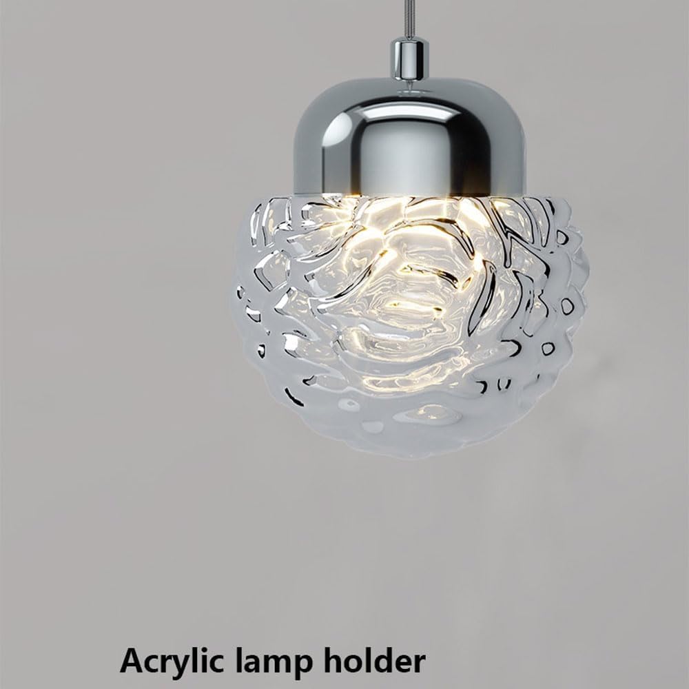 Vetro moderno, applique LED, accessori dorati a luce calda, luci da bagno in alluminio, applique da parete interna in vetro a bolle per bagno
