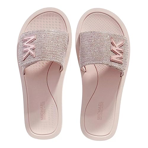 Michael Kors Mk Slide White Gold 8 M #TOP2