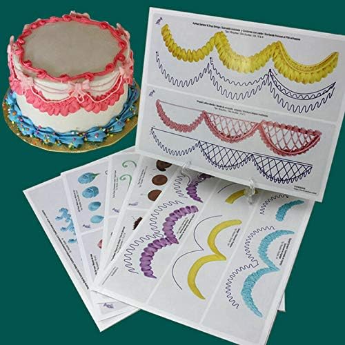 23 Sheet Cake Decorating Practice Board Icing Drawing Paper Sugarcraft Mould (As A4 paper) - Image 4