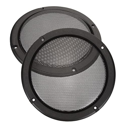 KONTONTY 2pcs Car Speaker Mesh Cover Audio Speaker Net for Subwoofer Refitting for Home and Auto