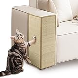 Sisal Cat Scratcher Post Mat (Use on Wall, Couch and Carpet),Cat Scratching Pad with A Play Toy for Protector Fabric Sofa,Wall,Furniture and Door from Cat Scratching (Brown)