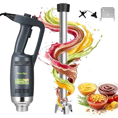 Flyseago Commercial Immersion Blender Heavy Duty 20 Inch Removable Shaft