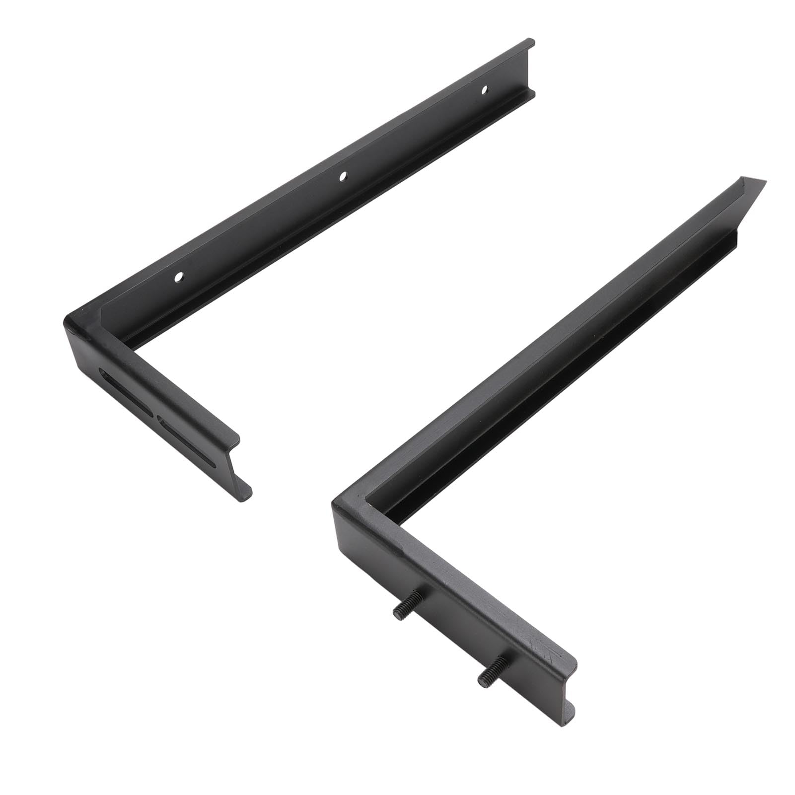 Dilwe Kit de Reparación de Postes de Cerca Estacas de Reparación de Postes de Cerca de Acero Resistente Ancla de Estaca de Tierra de 17,3 X 6,7 Pulgadas para Fijar Cercas de Madera Inclinadas o