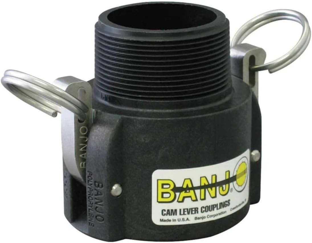 2 of 2" Banjo Poly Cam Lever Female Coupler - 2" Male NPT USA MADE 200B