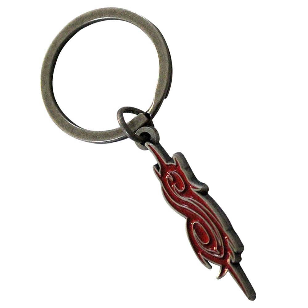 Rock Off officially licensed products Slipknot Tribal S Band Logo Keyring Keychain One Size