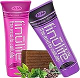 Skin Tightening Anti Cellulite Cream Kit | 3 Piece Set | DUO AM PM Skin Formula with Caffeine | Fat Burner Green Tea Coffee Bar Soap | Firming, Toner & Hydrating | (8 Oz Total) (Two 4 Oz Tubes)