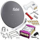 fuba sat heizung Hochwertiger Multischalter und Universaler Quattro LNB mit 0,1 dB