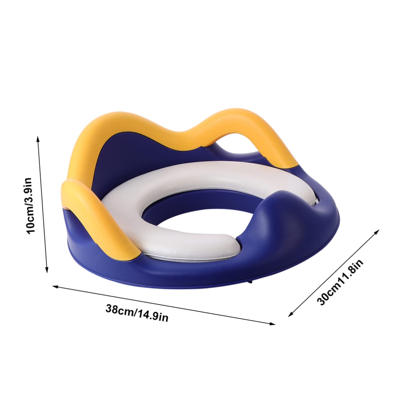 SHOWERORO Riduttore Per Vasino Per Bambini Piccolo Riduttore Per Wc Per Neonati Anello Per Wc Design Grazioso Materiale Resistente Maniglie Ampie E Cuscinetti Antiscivolo Per Sicurezza