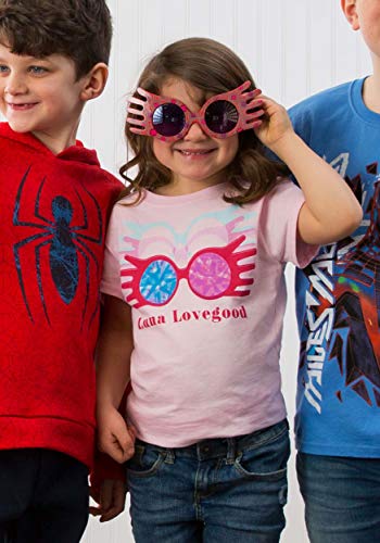 Girls Luna Lovegood Glasses Pink T-Shirt3