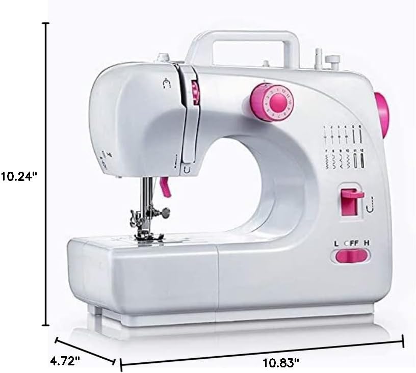 Sewing machine dimensions diagram