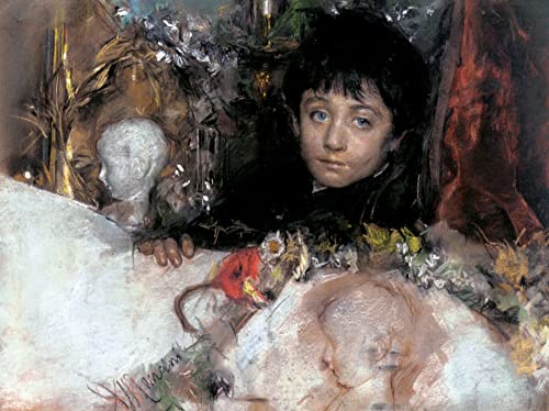 Impression sur toile portrait jeune garçon Mancini pour habiller un grand mur vide de salon