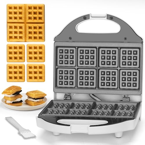 SuagrWhisk Square Waffle Maker, 2x4