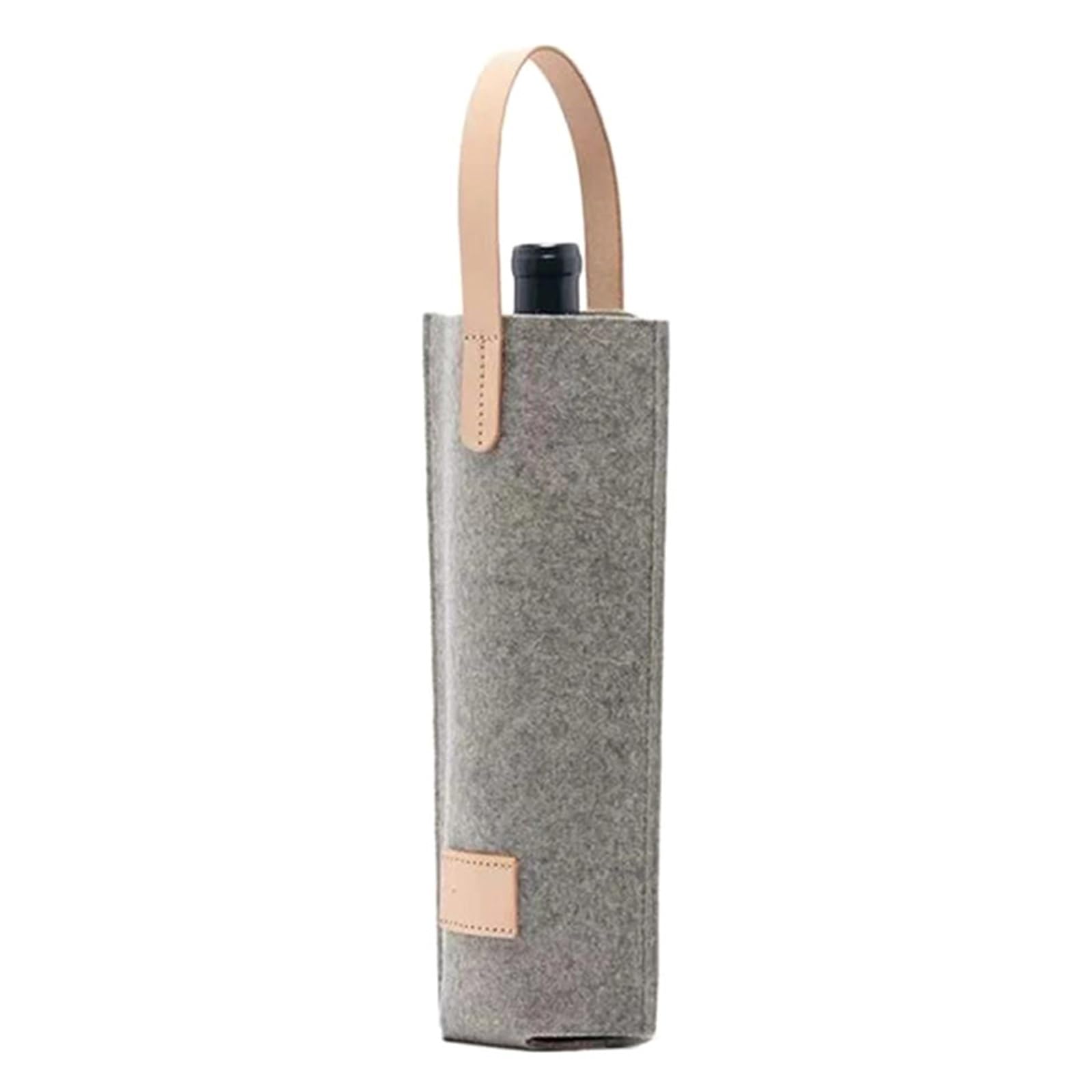 Sac à Vin Sacs À Vin en Feutre Housses for Tasses Individuelles Fourre-Tout(Gray)