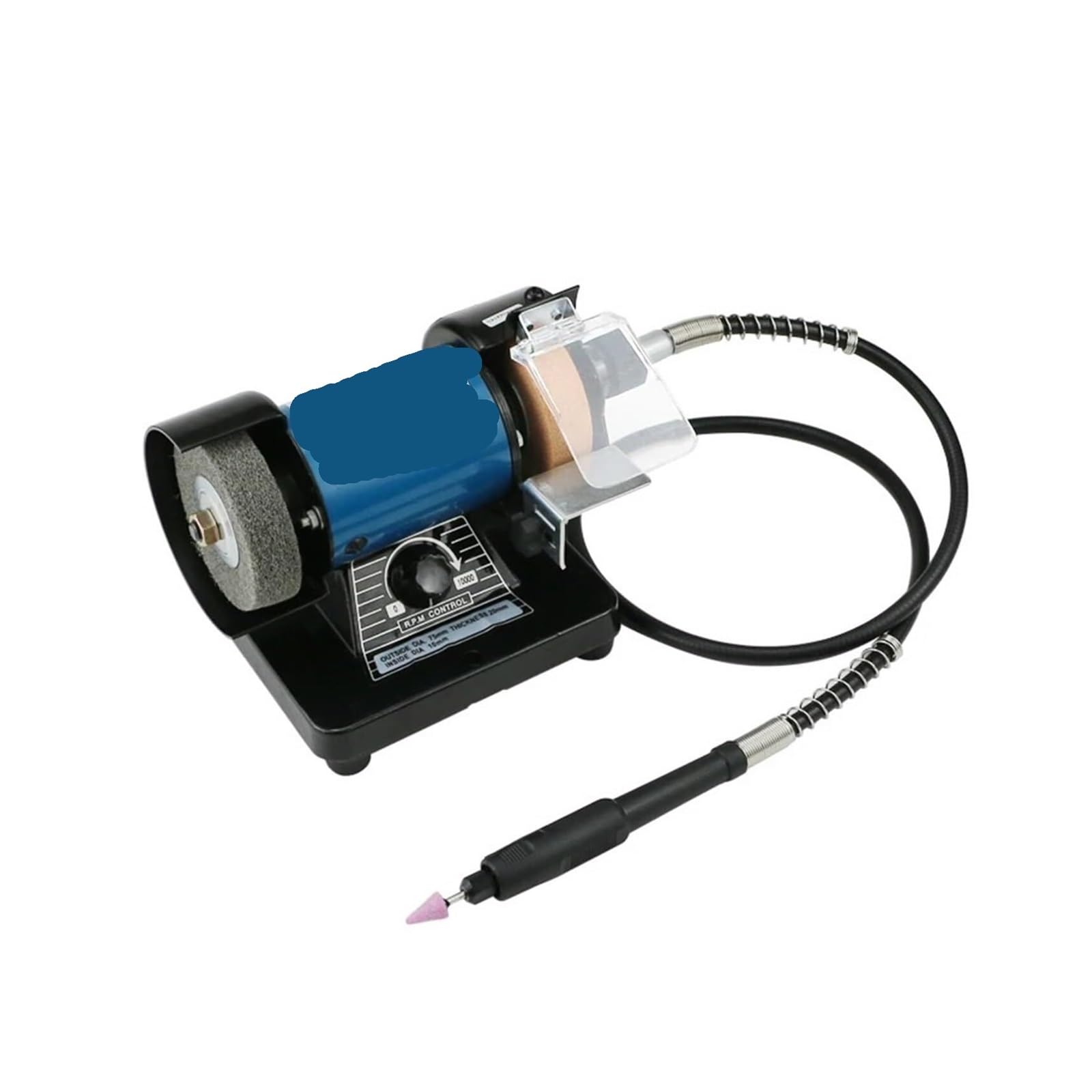 Pulidor de joyas, Mini Amoladora De Banco 150W, Pulidora Multiusos, Velocidad Ajustable, Lijadora Para Joyería Jade