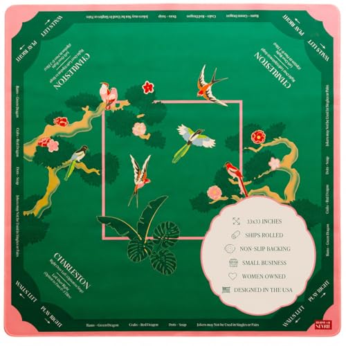Mahjong Mat 33x33 con bolsa y reglas miniatura 5
