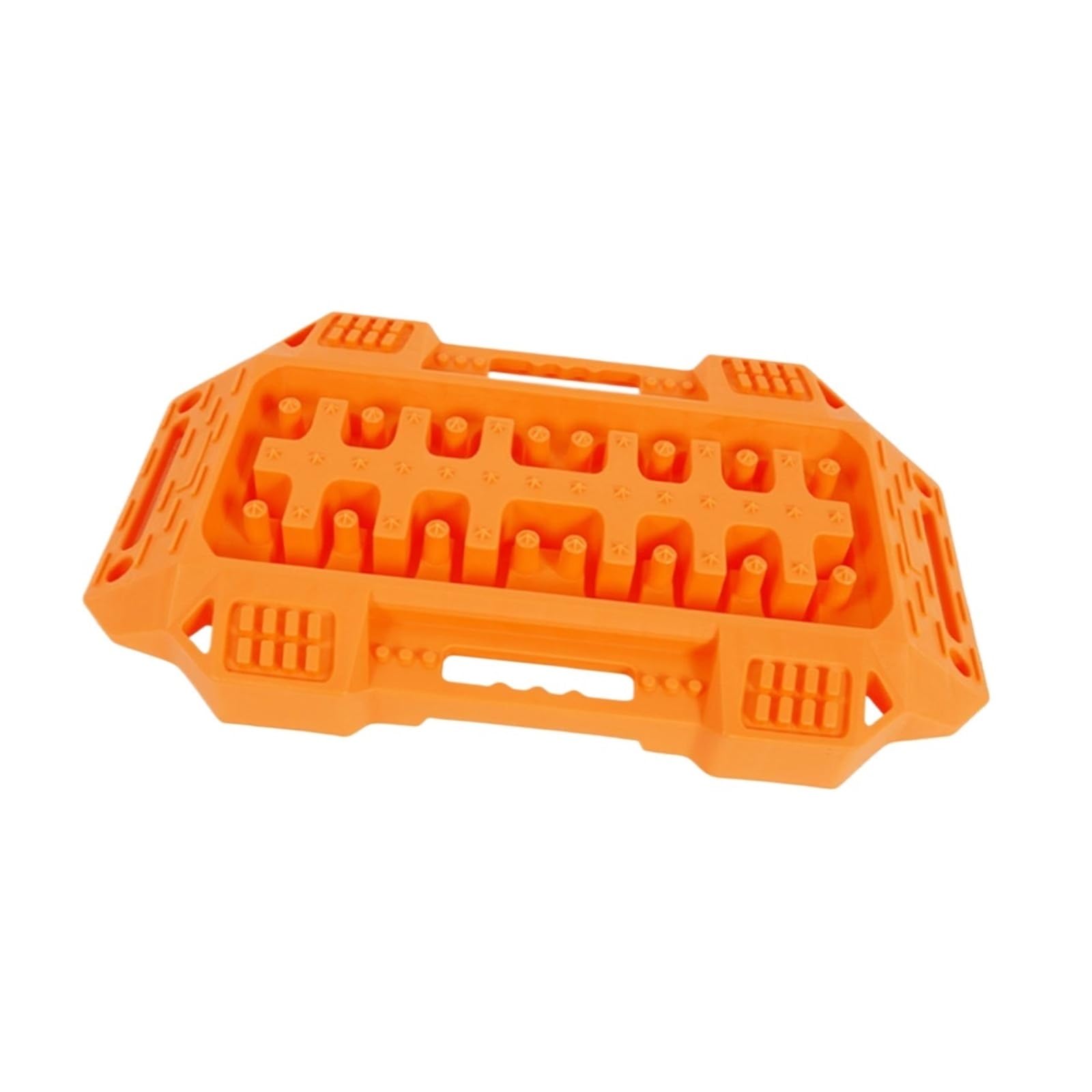 Recovery Traction Boards Recovery Traction Board Compact Car With Handle Anti Slip Emergency Tire Pad Mud Sand Snow Ramp(Orange)