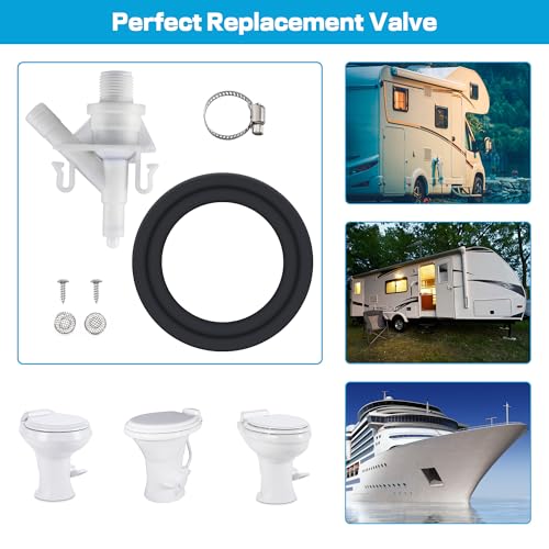 Valve d'eau de toilette pour camping-car compatible Dometic 300 310 320 - 7