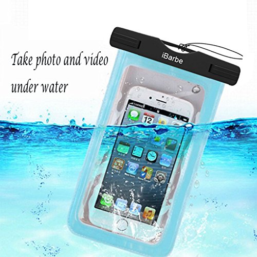 Ibarbe Compatible With Universal Ipx8 Waterproof Phone Pouch Dry Bag Compatible For Iphone 11 Pr Max Xs Xs Max/Xr/X/8/8P Up To 6.5", Protective For Pools Beach Kayaking Travel Or Bath-Black 3Pack #TOP3