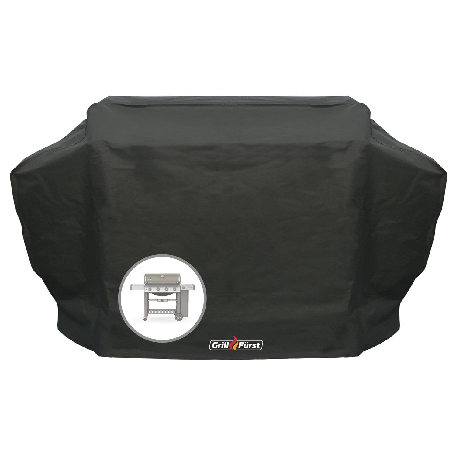 Grillfürst Grill Abdeckhaube - robuste Grill-Abdeckung 172 x 67 x 123 cm, wetterfest und wasserdicht, Abdeckung Gasgrill kompatibel mit Weber Genesis II/Broil King Imperial/Napoleon Prestige