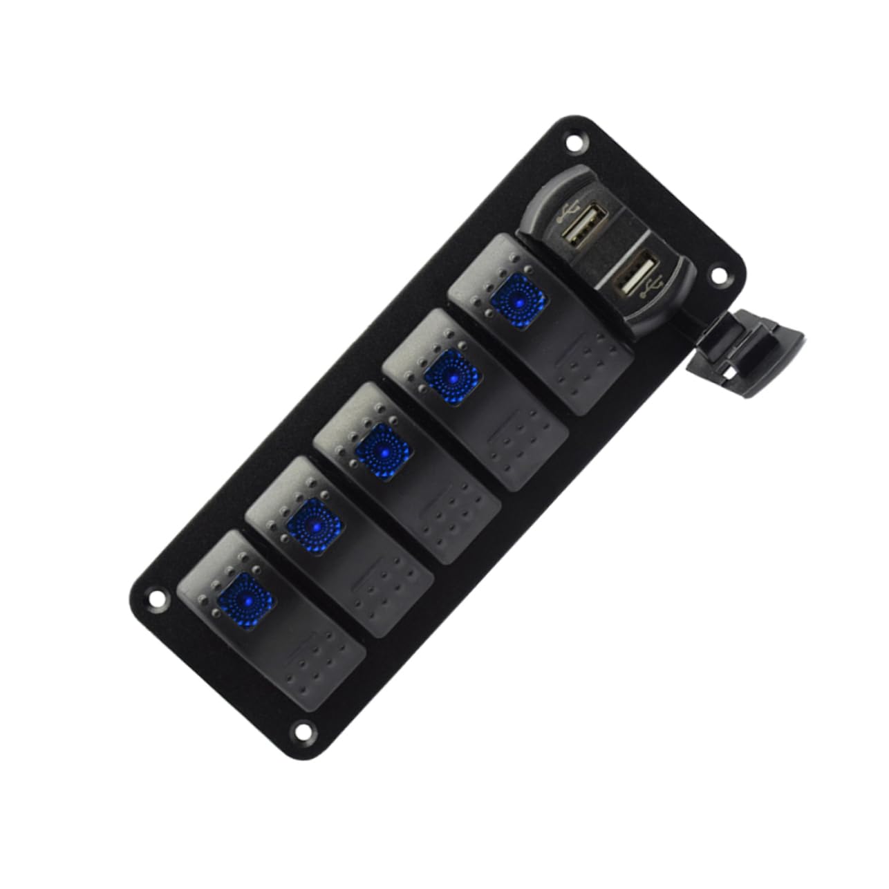 PACKOVE 12-24v 6 Gang Marine Car Panel Voltage Monitor Waterproof Construction for Automotive Motorcycle Boats