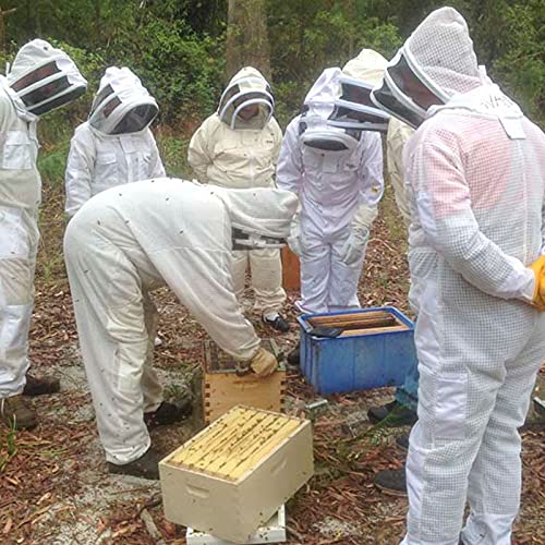 HOTEU Imkeranzug Einteiliger Anti-bienenanzug - Super Atmungsaktiver 3-lagiger Sicherheitsschutz Mesh Imkerkleidung… – Bild 4