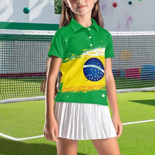 Girls and Boys Golf Shirts Short Sleeve Performance Polo Shirts Comfortable & Soft School Uniform Shirts Button UP3