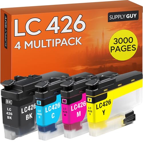 Supply Guy LC426 Patronen kompatibel mit Brother MFC-J4340DW MFC-J4335DW MFC-J4340DWE MFC-J4540DW als Ersatz für Brother LC-426 LC426XL(4er Multipack)