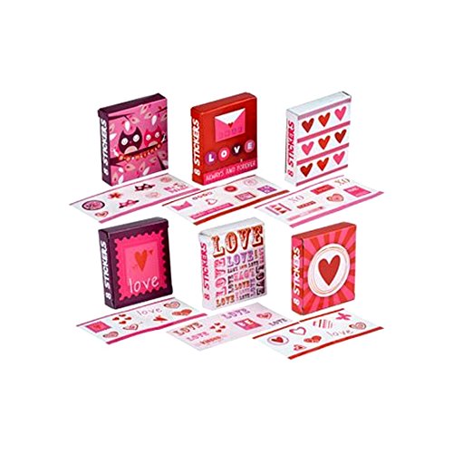 Valentine’s Sticker Gift Boxes, 18-ct. Packs